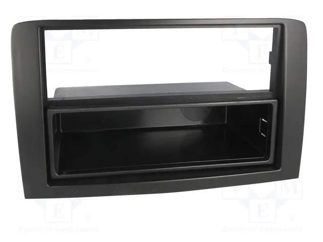 ACV Bastidor de montaje de radio para Fiat Idea y Lancia Musa, 2 ISO, negro