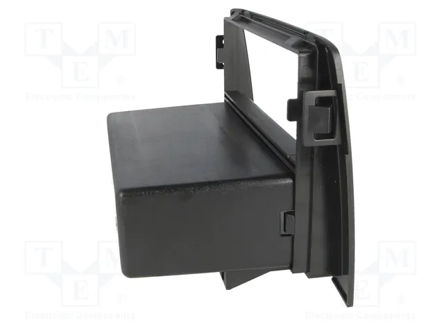 ACV Bastidor de montaje de radio para Fiat Idea y Lancia Musa, 2 ISO, negro