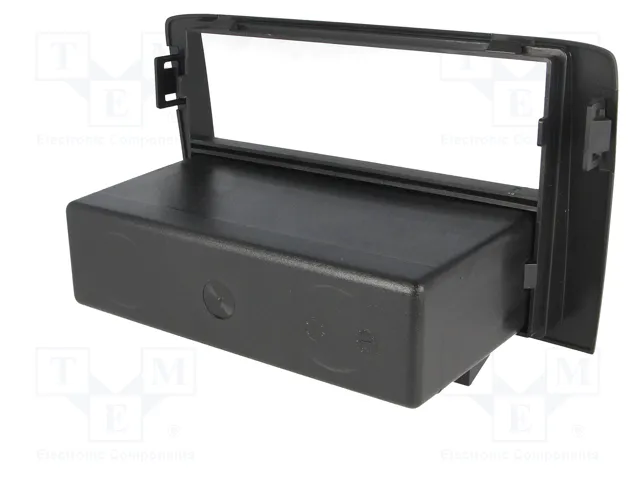 ACV Bastidor de montaje de radio para Fiat Idea y Lancia Musa, 2 ISO, negro