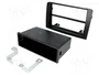 ACV Bastidor de montaje de radio para Fiat Idea y Lancia Musa, 2 ISO, negro
