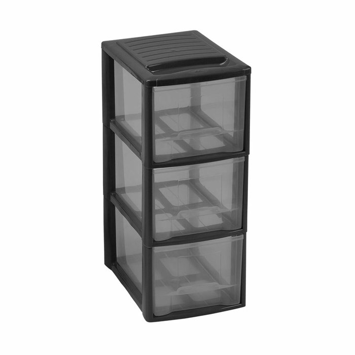 Mondex Organizador 3 cajones grandes mini empire a5 Negro Mondex Organizador 3 cajones grandes mini empire a5 Negro