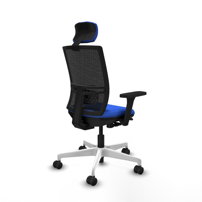 PIQUERAS Y CRESPO Silla de oficina Yunquera con mecanismo Sincro/Traslack, Azul y Negro PIQUERAS Y CRESPO Silla de oficina Yunquera con mecanismo Sincro/Traslack, Azul y Negro