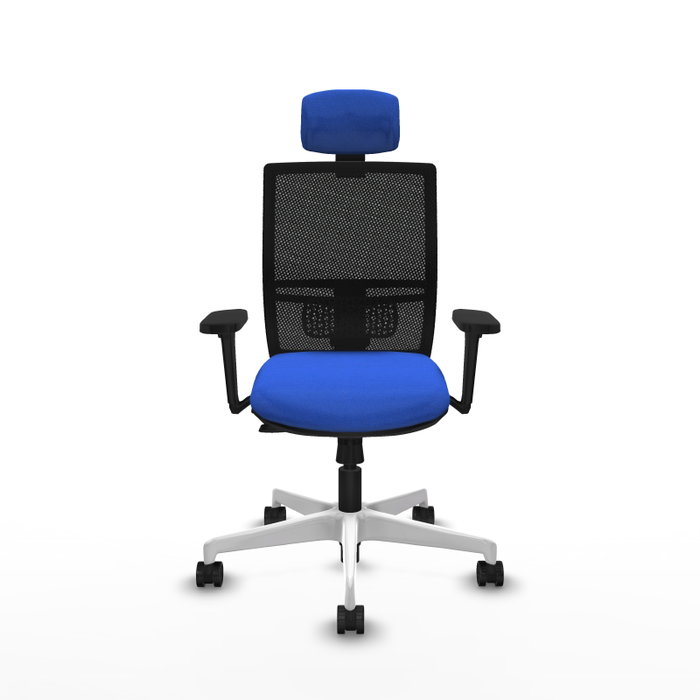 PIQUERAS Y CRESPO Silla de oficina Yunquera con mecanismo Sincro/Traslack, Azul y Negro PIQUERAS Y CRESPO Silla de oficina Yunquera con mecanismo Sincro/Traslack, Azul y Negro