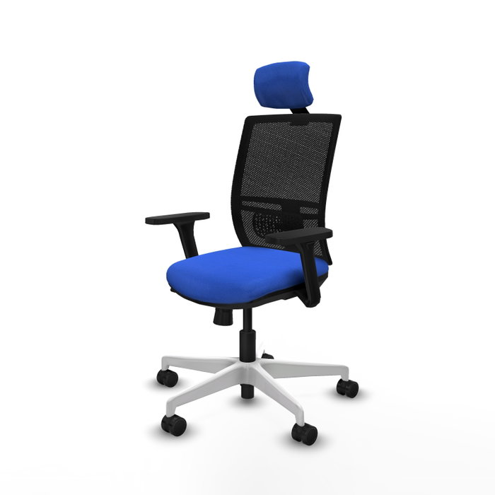 PIQUERAS Y CRESPO Silla de oficina Yunquera con mecanismo Sincro/Traslack, Azul y Negro PIQUERAS Y CRESPO Silla de oficina Yunquera con mecanismo Sincro/Traslack, Azul y Negro