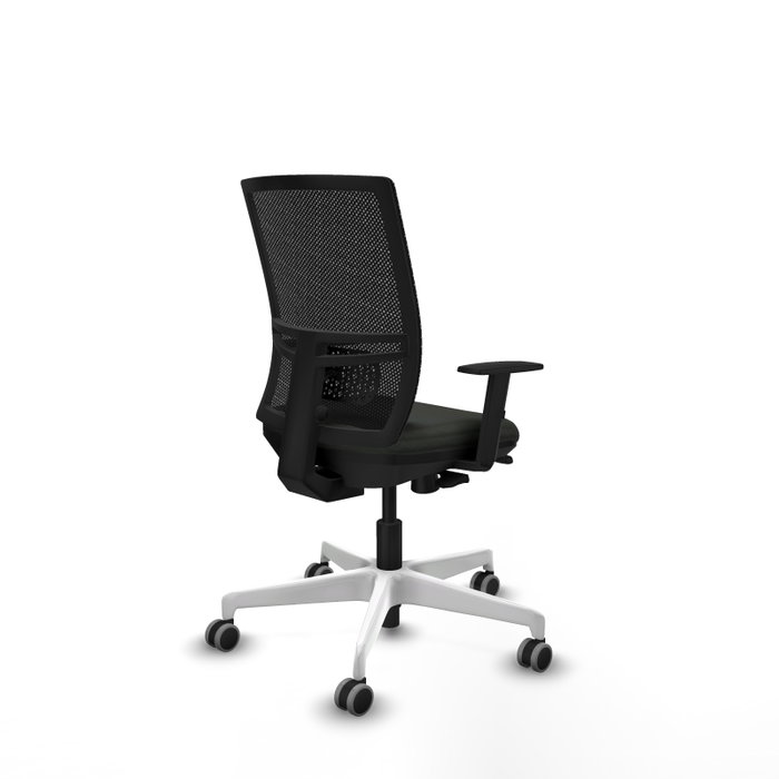 PIQUERAS Y CRESPO Silla de oficina Yunquera con mecanismo Sincro/Traslack, Negra