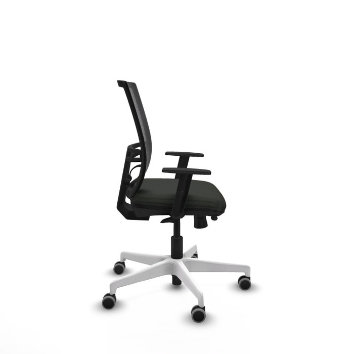 PIQUERAS Y CRESPO Silla de oficina Yunquera con mecanismo Sincro/Traslack, Negra