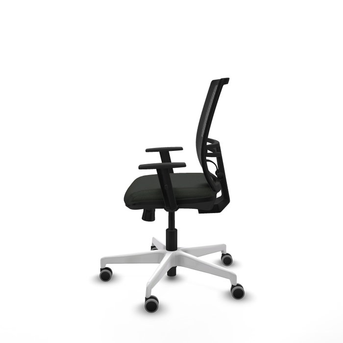 PIQUERAS Y CRESPO Silla de oficina Yunquera con mecanismo Sincro/Traslack, Negra