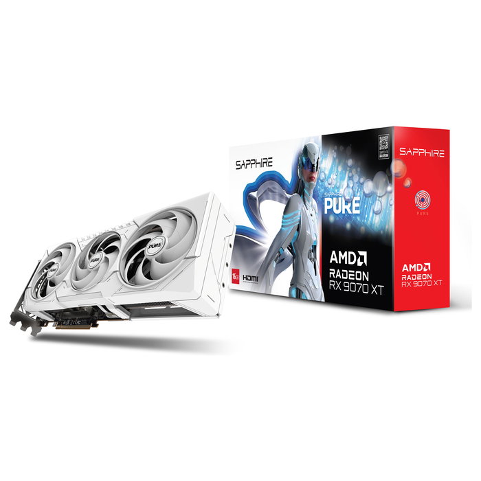 Sapphire RX 9070 XT 16GB GDDR6 3 Fan Blanco PCI Express 5.0