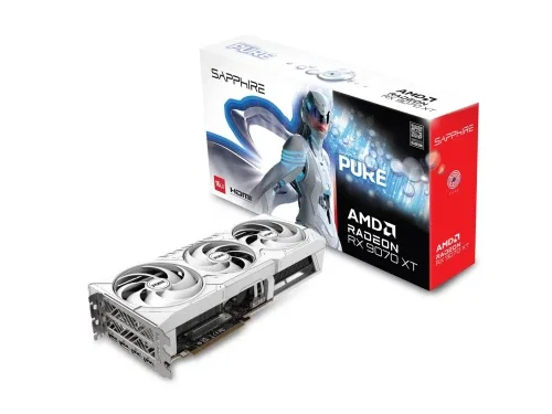 Sapphire RX 9070 XT Pure Radeon OC 16GB GDDR6 Blanco
