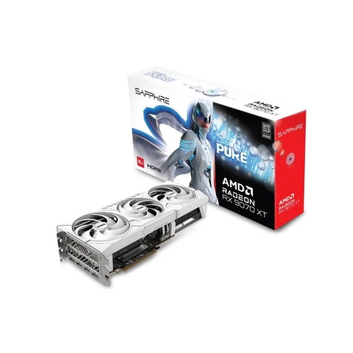 Sapphire RX 9070 XT Pure Radeon OC 16GB GDDR6 Blanco