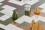DKD Home Decor Juego de Mesa Parchis Lacado en Mango y Resina