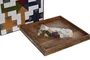 DKD Home Decor Juego de Mesa Parchis Lacado en Mango y Resina