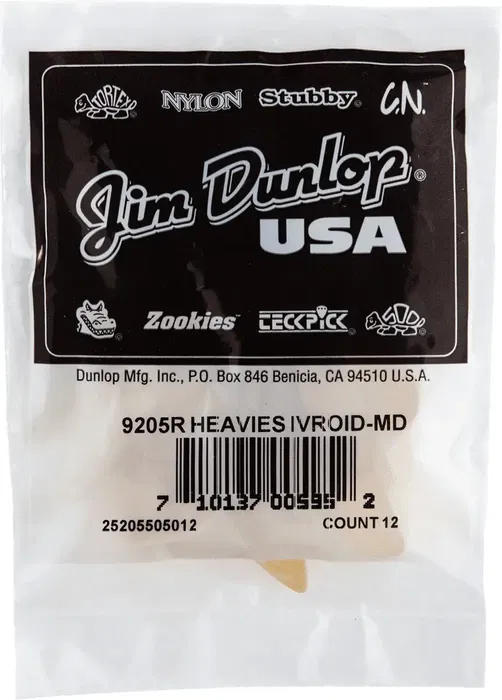 Dunlop Púa Pulgar Hueso Medium (Pack De 12) Dunlop Púa Pulgar Hueso Medium (Pack De 12)