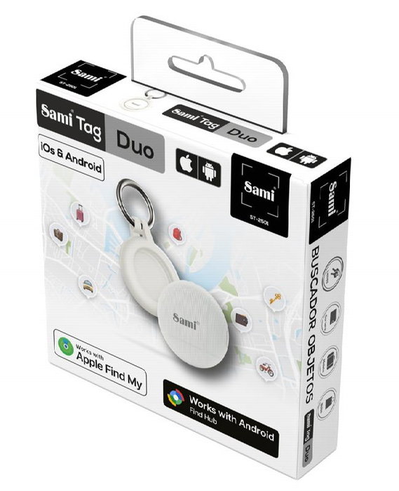 SAMI Tag Duo Buscador de Objetos iOS y Android Blanco