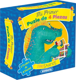 SUSAETA EDICIONES Dinosaurios - Mi primer puzle de 4 piezas