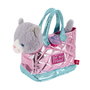 PERLETTI Bolso mano con peluche gato Coco Rosa 28cm