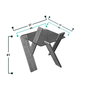 Hanah Home Roman Mini Mesa de Centro Mostaza