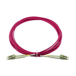 BlueOptics Cable de fibra óptica LC/LC OM4 multimodo 2m Magenta