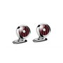 Chopard Gemelos Classic Racing con Fibra de Carbono Roja y Metal Plateado