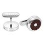 Chopard Gemelos Classic Racing con Fibra de Carbono Roja y Metal Plateado