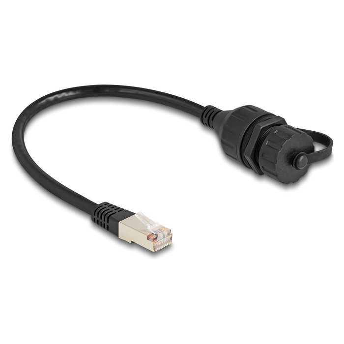 DeLOCK Cable RJ50 macho a RJ50 hembra para empotrar con protección IP67 20 cm DeLOCK Cable RJ50 macho a RJ50 hembra para empotrar con protección IP67 20 cm