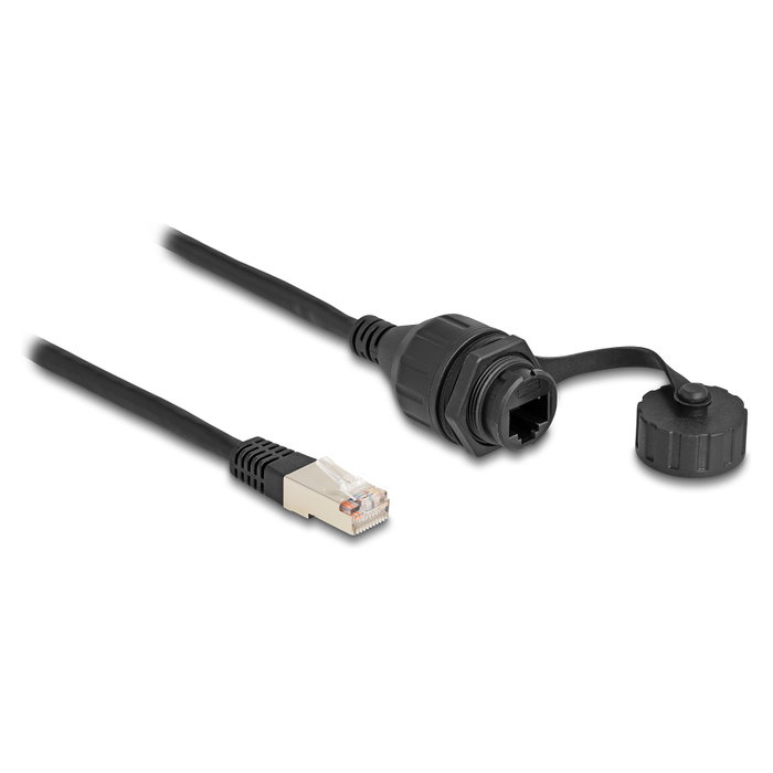 DeLOCK Cable RJ50 macho a RJ50 hembra para empotrar con protección IP67 20 cm DeLOCK Cable RJ50 macho a RJ50 hembra para empotrar con protección IP67 20 cm