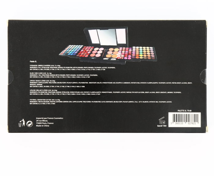 France Cosmetics , Paleta de rostro, 72 + 12 + 24 + 24 + 2 uds, 67 g