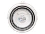 ARTE REGAL Cubo Plegable Redondo de Plástico 5L Blanco-Gris
