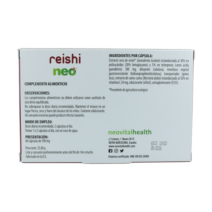Neo Reishi Neo 60 cápsulas Gastrorresistentes