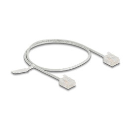 DeLOCK Cable de red RJ45 Cat.6 UTP Ultra Slim 0,5 m gris