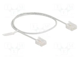 DeLOCK Cable de red Cat.6 UTP Ultra Slim 0,5 m Gris