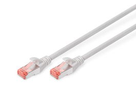 Digitus CAT 6 S-FTP Patch Cord, Cu, LSZH AWG 27/7, 0.5 m, Gris
