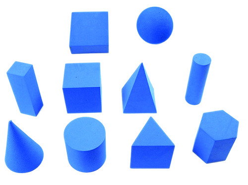 Dohe Caja Cuerpos Geométricos 1006 - Colección de prismas, pirámides, cubo, cilindro, cono y esfera para niños a partir de 6 años