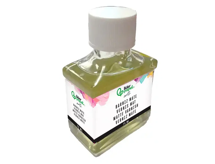 Liderpapel Barniz acabado mate para pintura bote de 75 ml