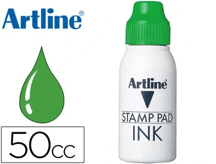 Artline Tinta para Tampon Verde Bote 50 cc