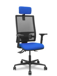 PIQUERAS Y CRESPO Silla Bormate Asincro con Asiento Azul y Respaldo Negro