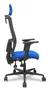 PIQUERAS Y CRESPO Silla Bormate Asincro con Asiento Azul y Respaldo Negro