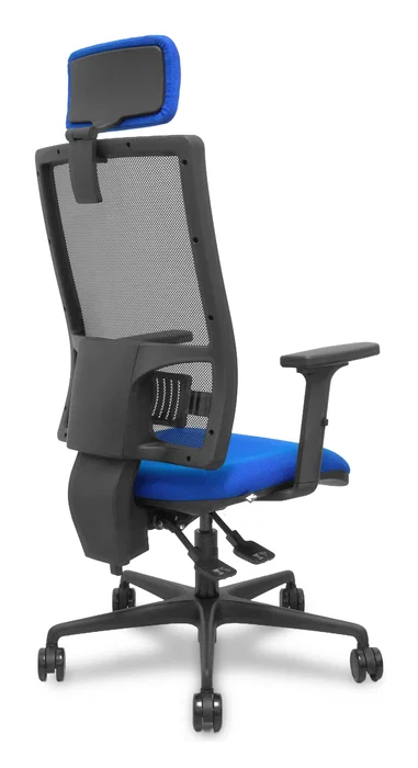 PIQUERAS Y CRESPO Silla Bormate Asincro con Asiento Azul y Respaldo Negro