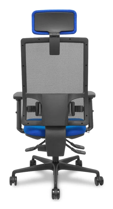 PIQUERAS Y CRESPO Silla Bormate Asincro con Asiento Azul y Respaldo Negro
