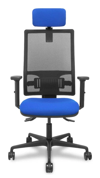 PIQUERAS Y CRESPO Silla Bormate Asincro con Asiento Azul y Respaldo Negro