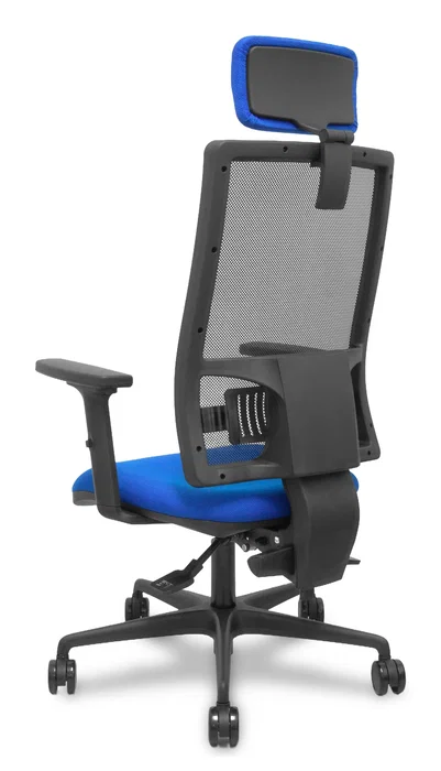 PIQUERAS Y CRESPO Silla Bormate Asincro con Asiento Azul y Respaldo Negro