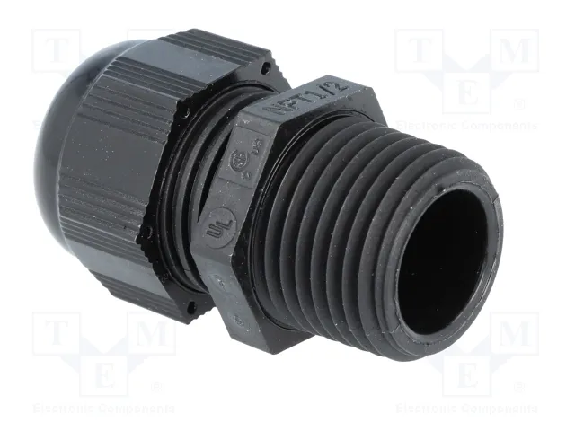 HELU Sello aislante HELUTOP HT-NPT NPT1/2 de poliamida negro
