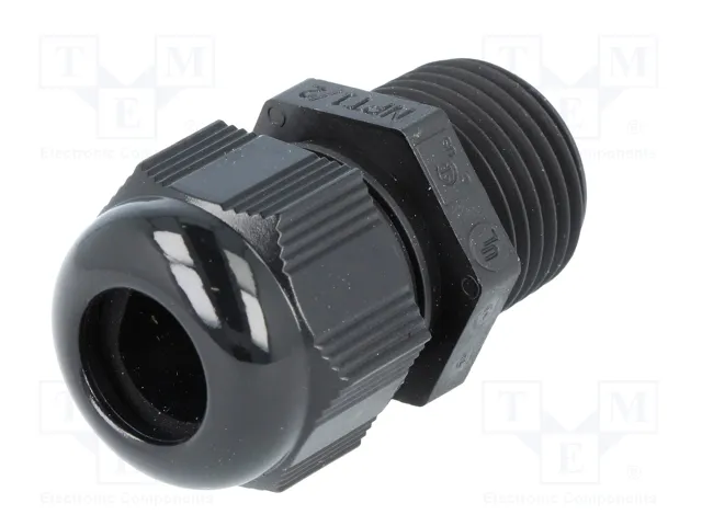 HELU Sello aislante HELUTOP HT-NPT NPT1/2 de poliamida negro
