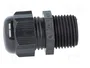 HELU Sello aislante HELUTOP HT-NPT NPT1/2 de poliamida negro