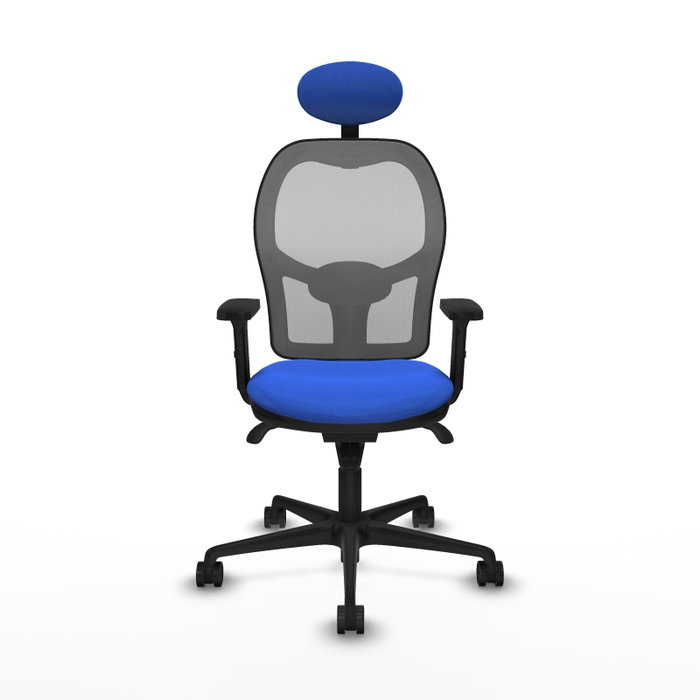 PIQUERAS Y CRESPO Silla de oficina Jorquera con mecanismo Sincro, Azul y Gris