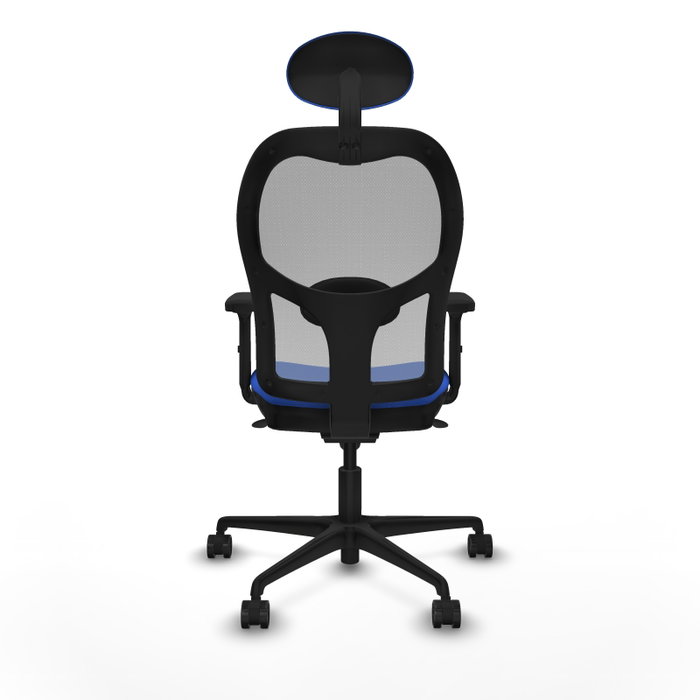 PIQUERAS Y CRESPO Silla de oficina Jorquera con mecanismo Sincro, Azul y Gris