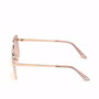 GUESS Gafas de Sol Mujer GU7615 28U - Forma Cuadrada, Montura Metal Dorado Rosado, Cristales Burdeos Espejado, Patilla 140 mm