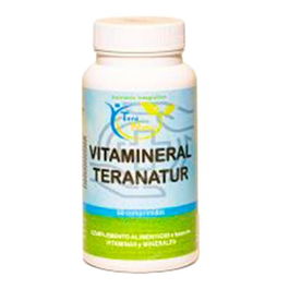 TERANATUR Vitamineral 60 Comp. Complemento Alimenticio de Vitaminas y Minerales para el Metabolismo Energético y Huesos