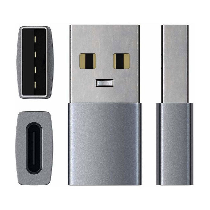 Satechi Adaptador USB-A a USB-C, Space Grau, ST-TAUCM Satechi Adaptador USB-A a USB-C, Space Grau, ST-TAUCM