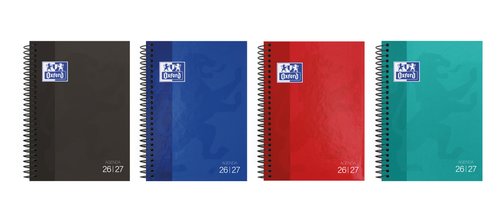 Oxford Agenda Escolar School Espiral Tapa Extradura 2026-2027 Surtida